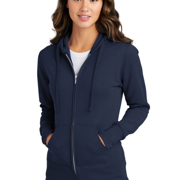 Women's Fleece Full Zip Hooded Sweatshirt Thumbnail