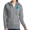 Women's Fleece Full Zip Hooded Sweatshirt Thumbnail