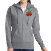 Women's Fleece Full Zip Hooded Sweatshirt Thumbnail