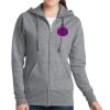 Women's Fleece Full Zip Hooded Sweatshirt Thumbnail