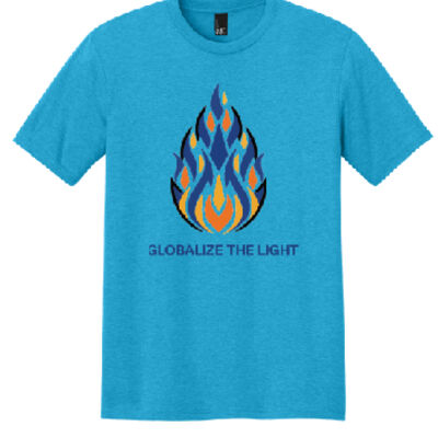 Unisex Tee, Blue and Yellow Design Thumbnail