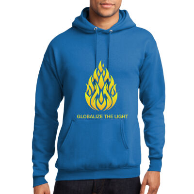 Fleece Pullover Hooded Sweatshirt, Yellow Design Thumbnail